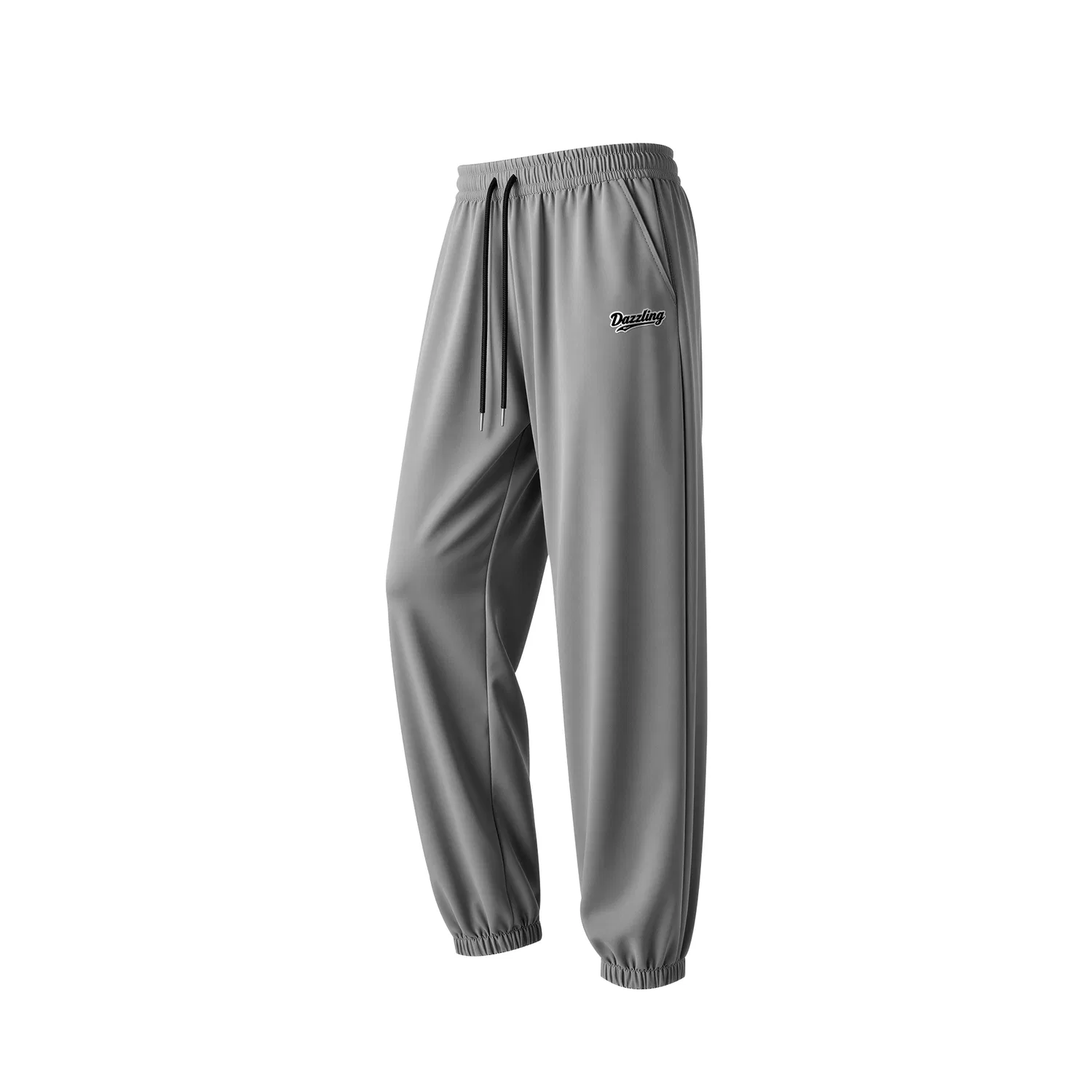 Детские спортивные брюки с манжетами Summer Ice Silk Upgraded Gray WARRIOR