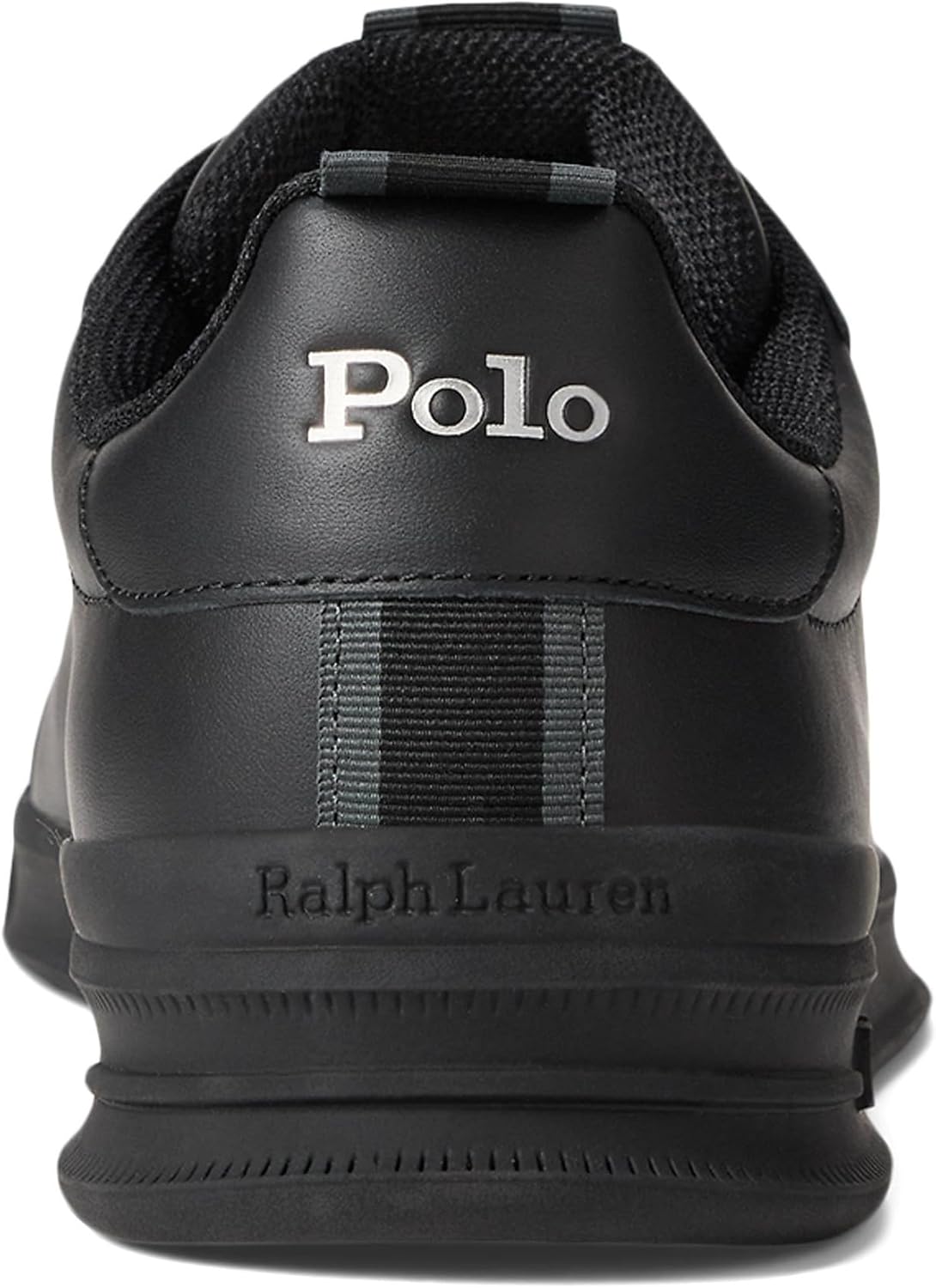 POLO RALPH LAUREN мужские кроссовки Heritage Court II, Black/Silver — фото 3