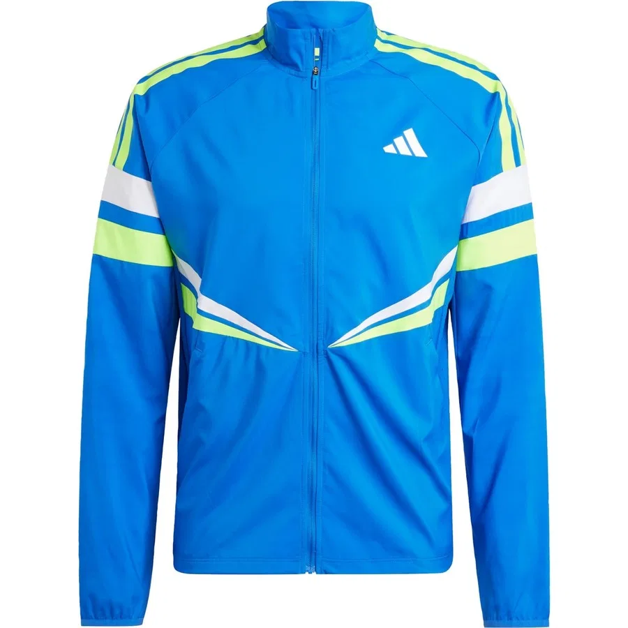 Куртка беговая Adizero Retro Performance JD7318 adidas, Синий — фото 3