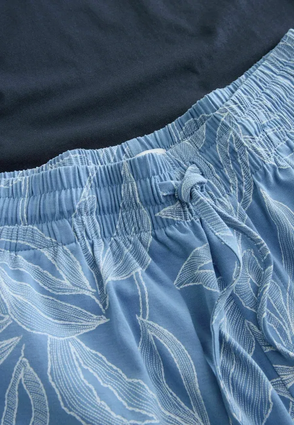 Пижама 100% хлопок Regular fit - short sleeve set Next, синий — фото 3