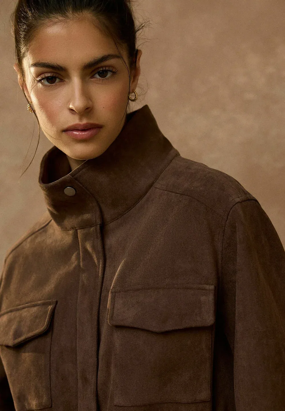 Куртка из искусственной кожи Next, Chocolate Brown — фото 4