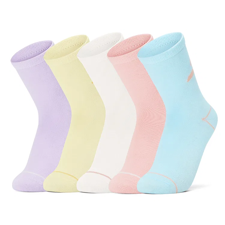 Детские носки с принтом Skechers, Photinia Purple/Snow Pear Ice Cream Yellow/Marshmallow White/Sweet Pink/Tide Blue