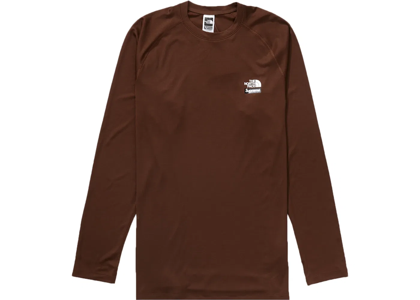 Мужская футболка с длинным рукавом Supreme The North Face Base Layer L/S Top, Brown