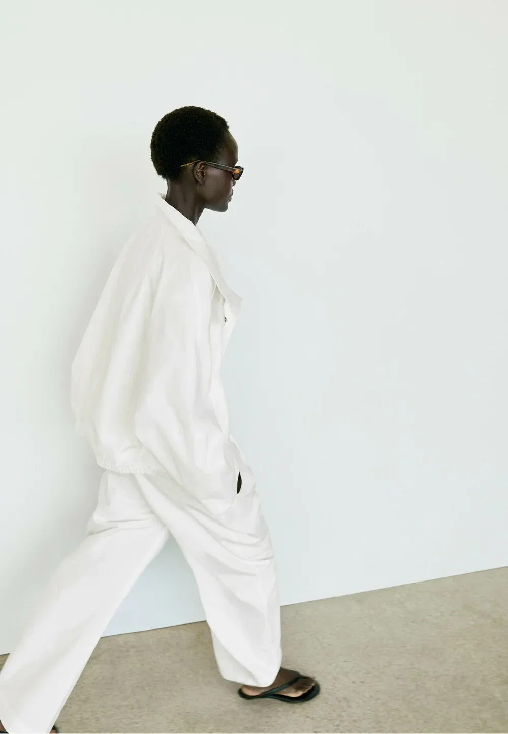 Куртка-Бомбер Massimo Dutti, White — фото 4