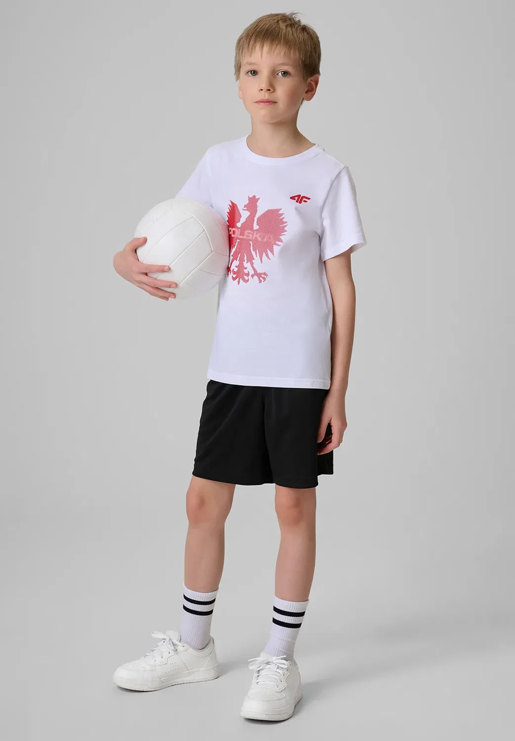 Футболка унисекс с принтом 4F, White-Red