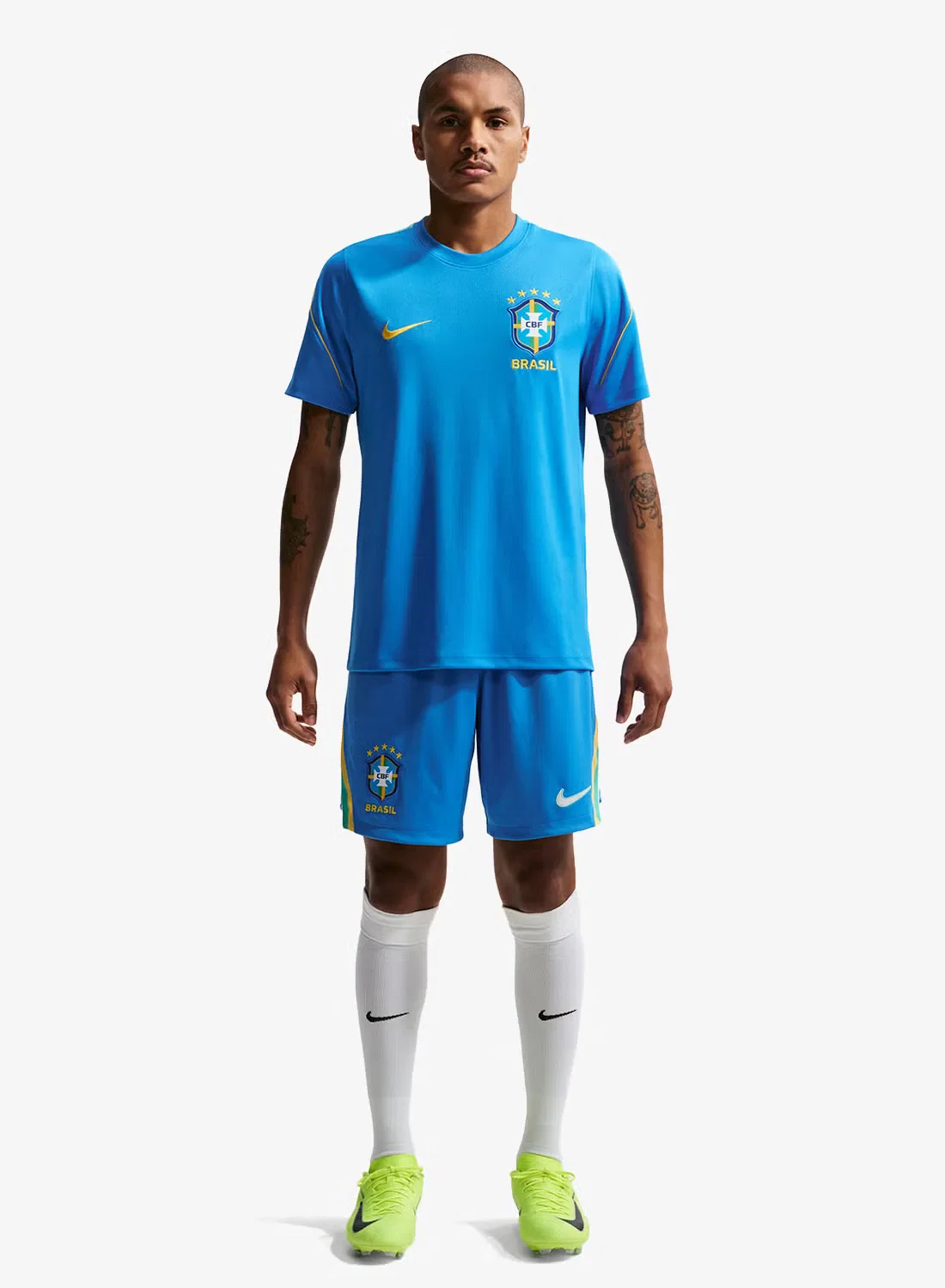 Шорты с принтом Brazil 2026 Nike, голубой