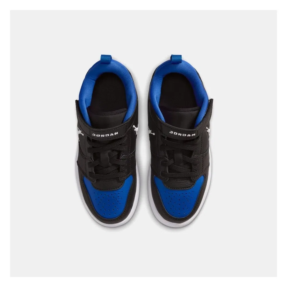 Детские кроссовки для мальчиков с фиксацией на липучке Jordan Court Connect Low Nike — фото 4