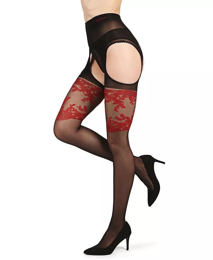 

Женские колготки Lady In Red Suspender 20 Denier Sheer MeMoi, мультиколор