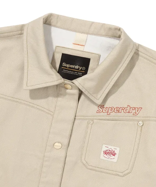 Тракторная куртка Superdry, светлый беж — фото 4