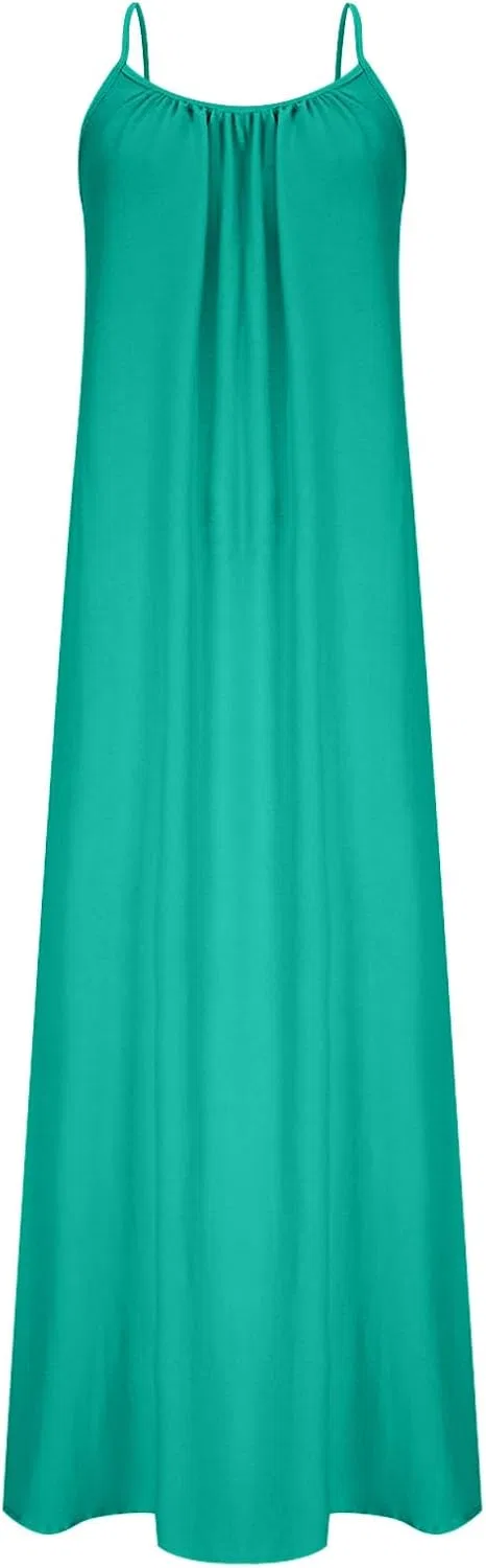 Женское летнее макси-платье на тонких бретелях с открытой спиной, Mint Green — фото 4