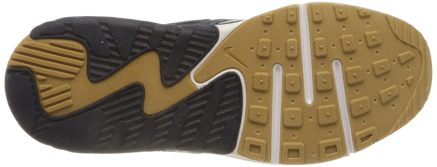 Детские кроссовки для мальчиков с амортизацией NIKE Air Max Excee NIKE, Grey Fog Imperial Blue Midnight Navy — фото 4