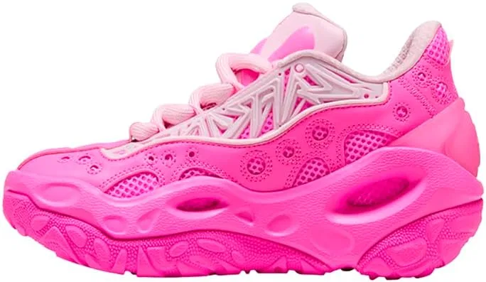Детские кроссовки для мальчиков с шнуровкой La Francé RNR PUMA, Pink — фото 3