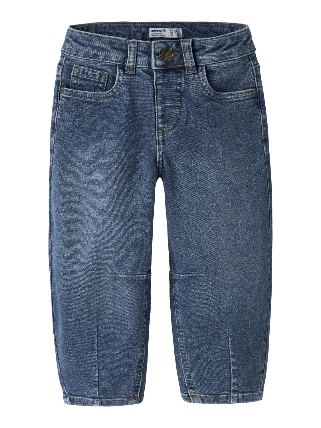 Джинсы-баллон с потертостями NMFBELLA BALLOON JEANS 2441-SM Name It, синий