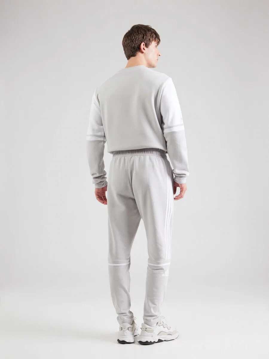 Спортивные брюки ADIDAS PERFORMANCE Tapered Workout Pants 'Squadra 25' светло-серого цвета — фото 4
