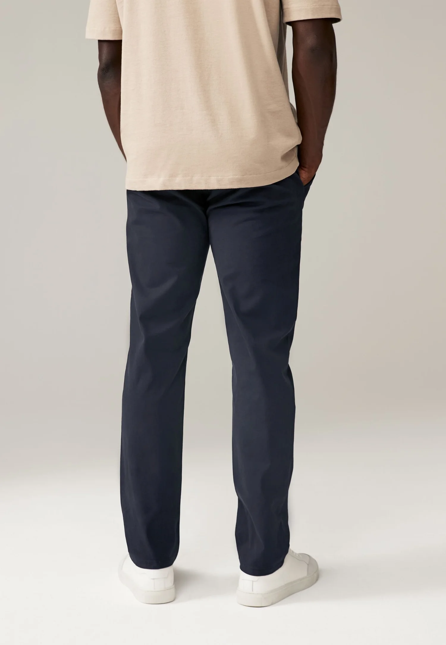Брюки-чиносы Next Slim Fit Stretch, 2 предмета, синий — фото 3