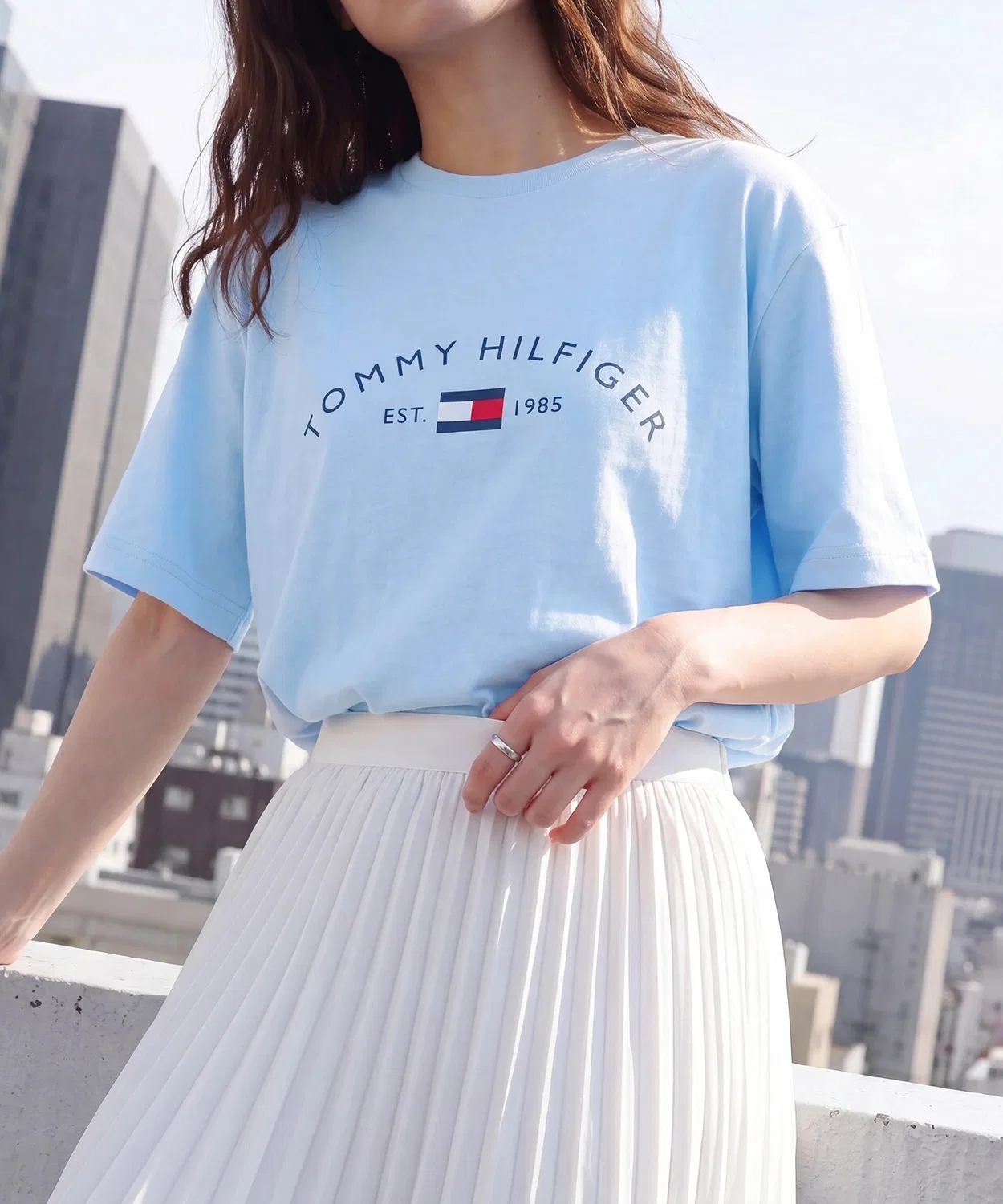 Мужская футболка с коротким рукавом из пике TOMMY HILFIGER, Blue