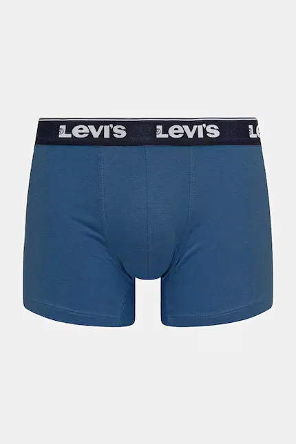 Боксеры из эластичного хлопка 3 шт Levi's, синий — фото 2