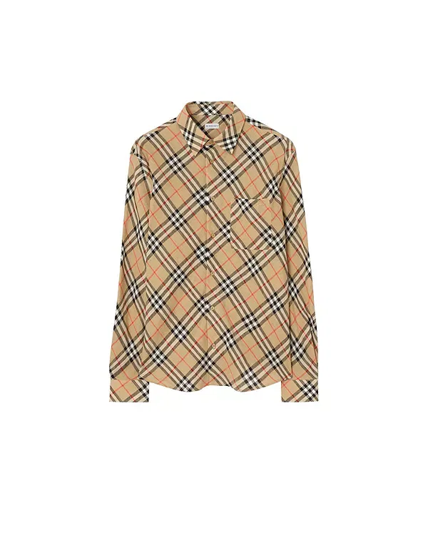 Мужская рубашка свободного кроя Burberry, Sand Beige — фото 3