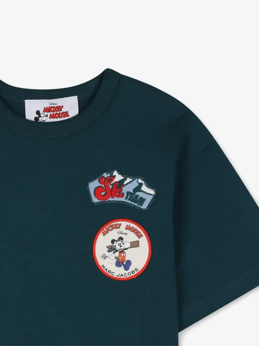 Футболка с графичным принтом из коллаборации с Disney Marc Jacobs Kids, зеленый — фото 3