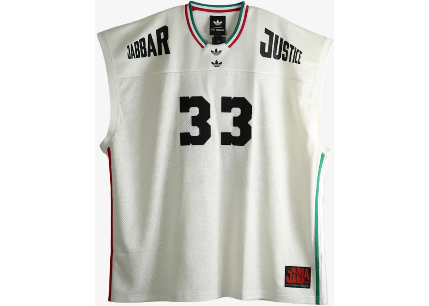Топ Adidas x Willy Chavarria Jabbar Basketball Jersey Top, цвет Off White