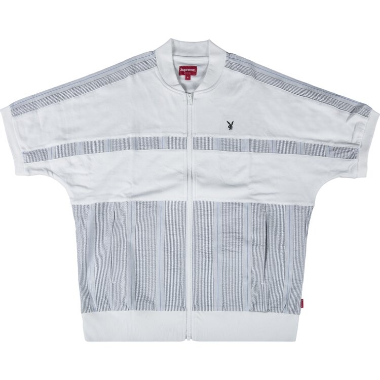 

Топ Supreme x Playboy Leisure Zip Up Top 'White', белый