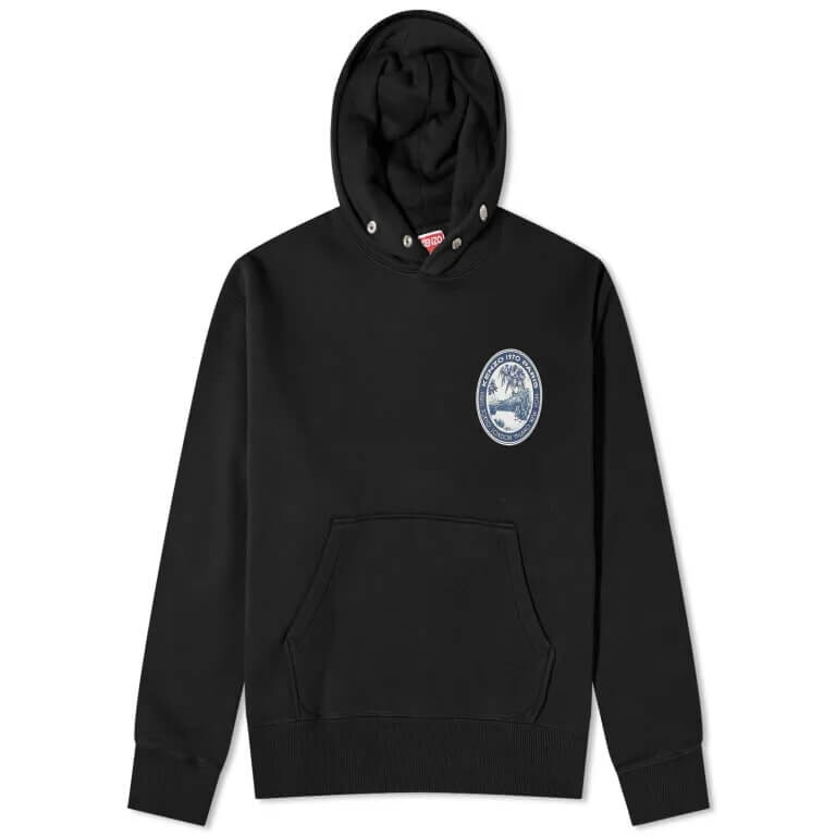 

Толстовка Kenzo Patch Popover, черный