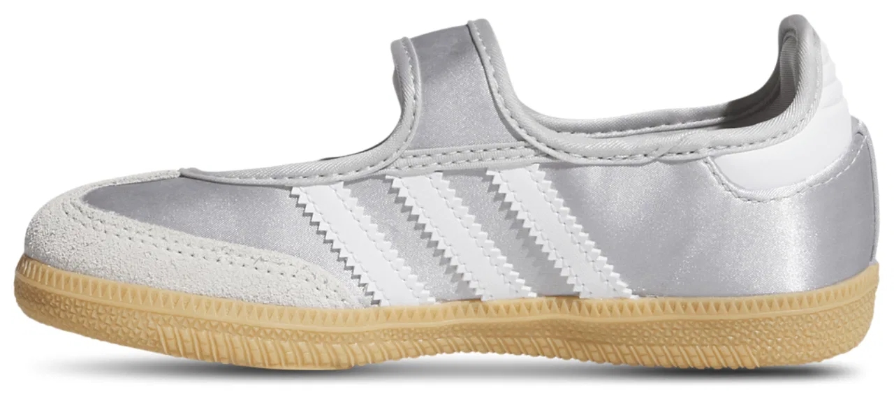 Кеды для девочек Samba Jane Adidas, серебристый — фото 2