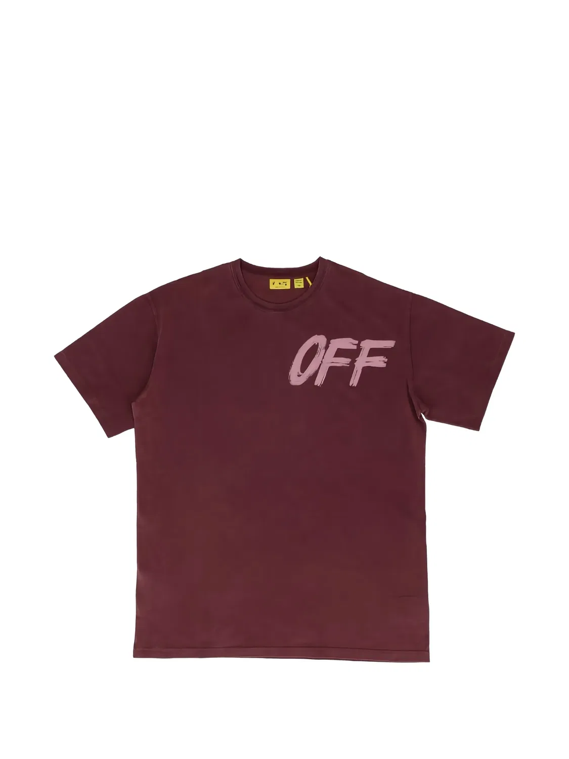 Футболка из хлопка с логотипом, красная OFF-WHITE, красный