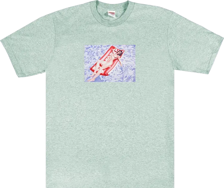 

Футболка Supreme Float Tee 'Heather Blue', синий