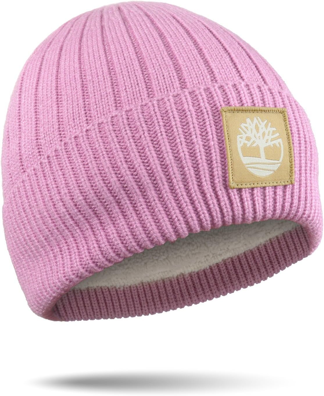 

Женская шапка-бини Timberland Rib Core - мягкая зимняя шапка, эластичный крой, ребристая текстура, отвороты для холодной погоды, Polignac