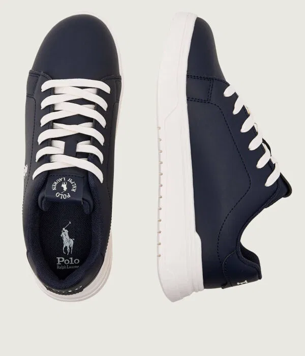 Детские кроссовки для девочек Heritage Polo Ralph Lauren, Blu Marino — фото 4