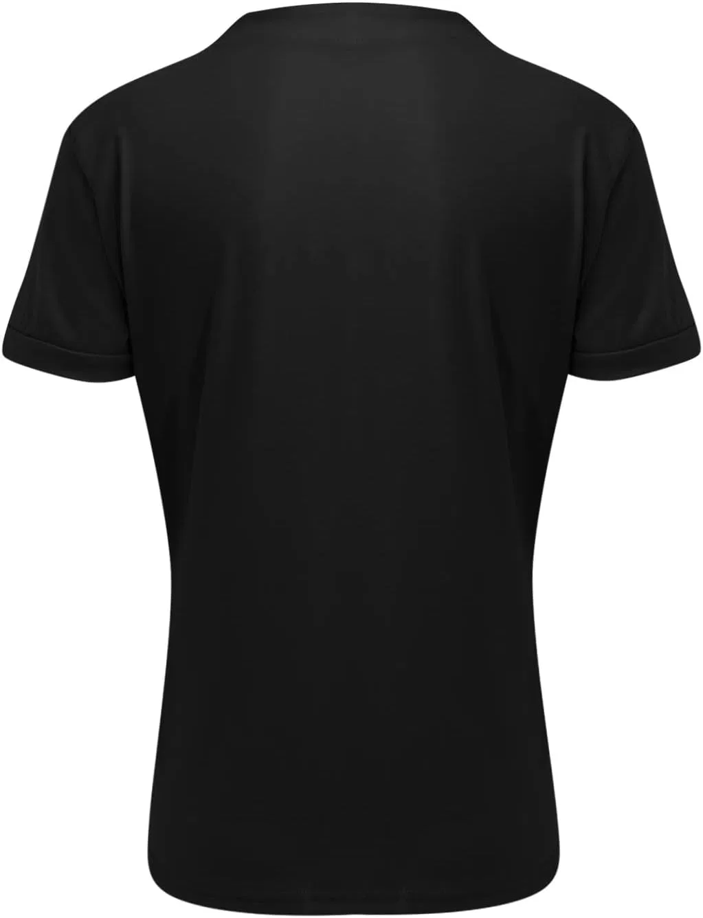 Мужская свободная футболка с V-вырезом Zyy-dgen30131-123, Black — фото 4