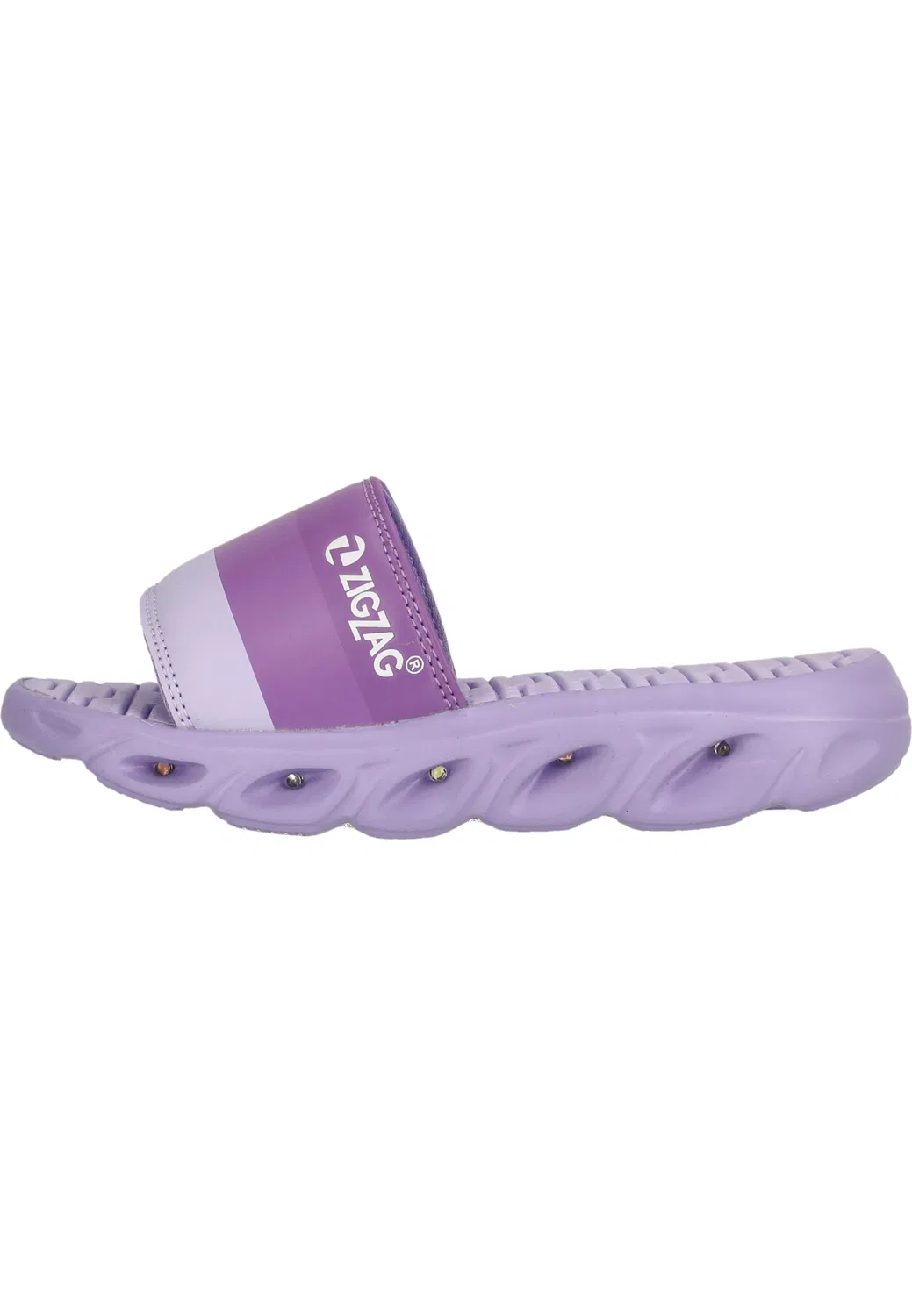 Детские сандалии-слайдеры с подсветкой Sebastiane Zigzag, Royal Purple