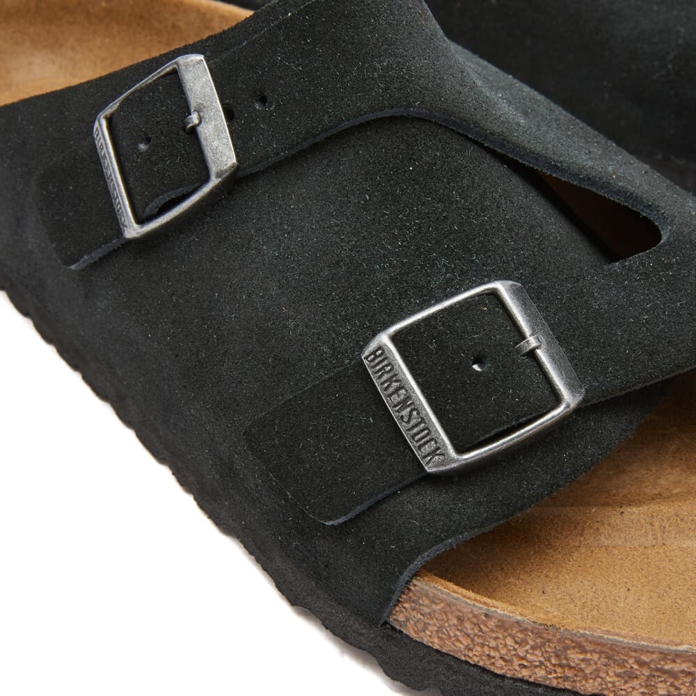 Сандалии Birkenstock Zurich Suede Leather, черный — фото 4