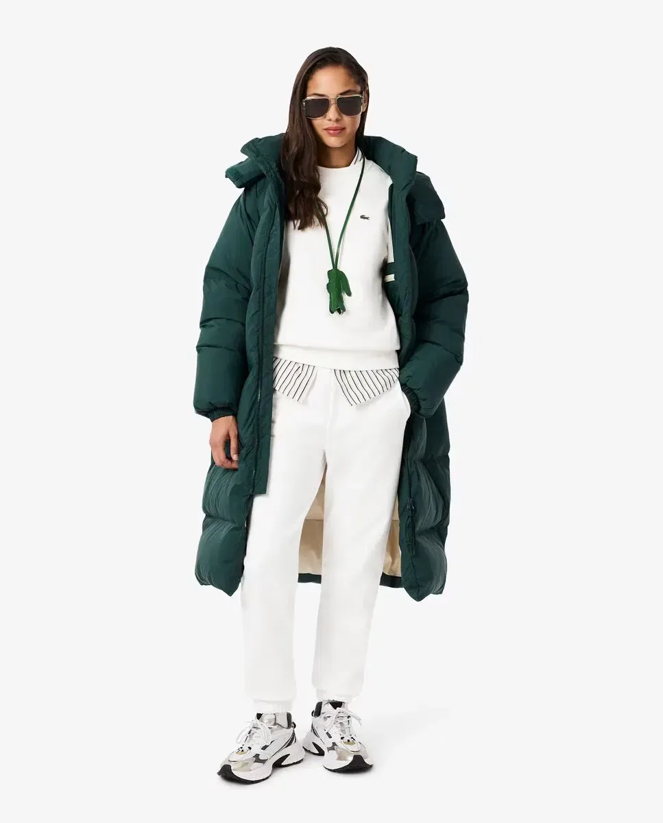 Джоггеры женские Lacoste Blanco из футера с начесом — фото 4