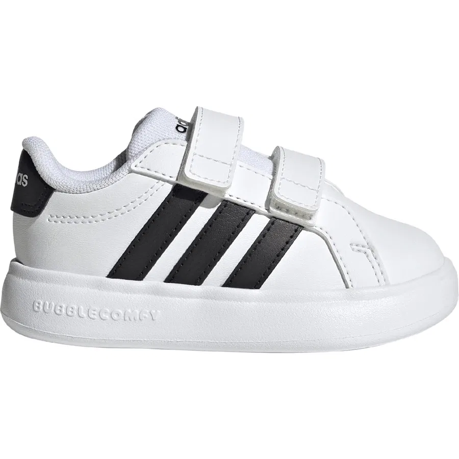 Кроссовки детские с мягкой подошвой Grand Court 3.0 Bubble adidas, Белый