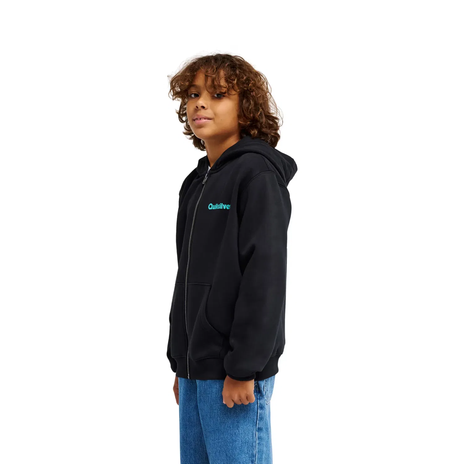 Детская худи с капюшоном из переработанного хлопка Quiksilver, Negro — фото 3