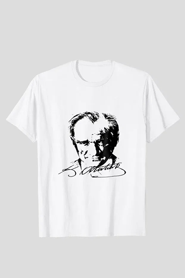 Детская футболка с принтом Ataturk Printed, Generic Brands, Белая