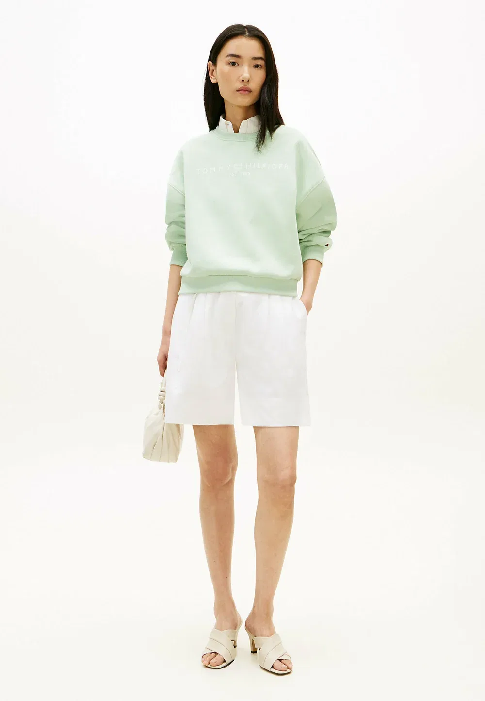 Логотип корпорации mdrn swtsrt - логотип корпорации - толстовка Tommy Hilfiger, Gentle Jade — фото 2
