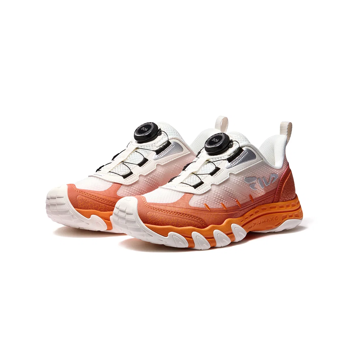 Детские кроссовки FILA KIDS Tiger Claw 5 Outdoor Shoes, оранжевый/белый — фото 3