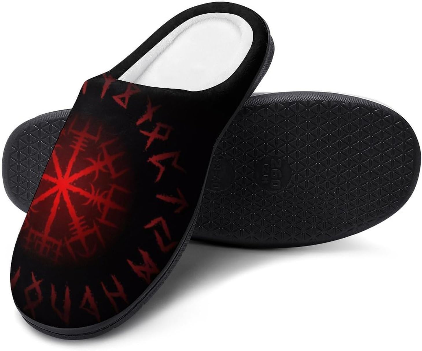 

Тапочки YXHZYHY Viking, мягкие уютные хлопковые тапочки, зимние теплые домашние тапочки с эффектом памяти - зимние подарки, Compass