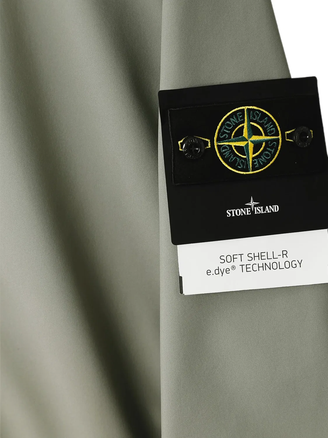 Куртка Soft Shell-R зеленая Stone Island, зеленый — фото 2