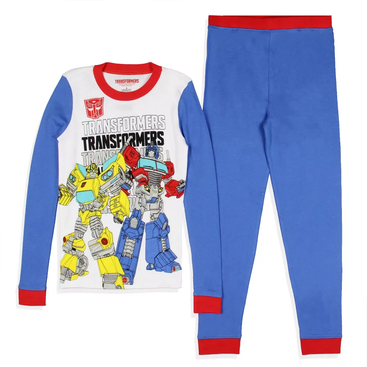 Детский комплект пижам для мальчиков с принтом Transformers, Multicolored — фото 2