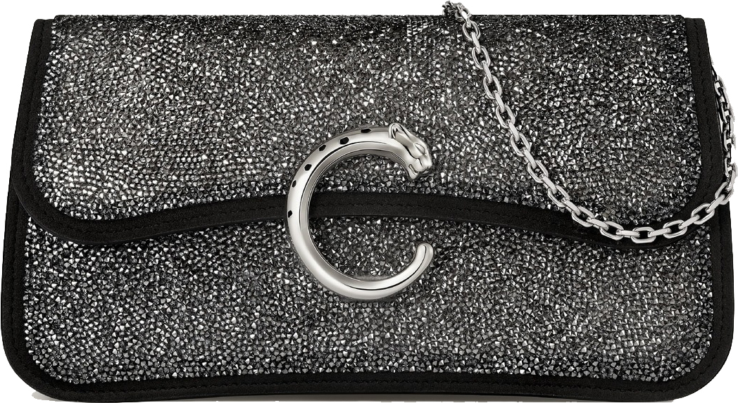 

Сумка Cartier Mini Panthère C de Cartier, черный/серебро