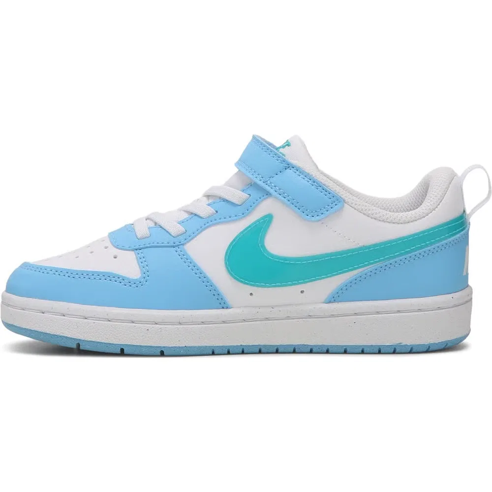 Детские низкие кроссовки Court Borough Recraft Nike, White/Multi — фото 3