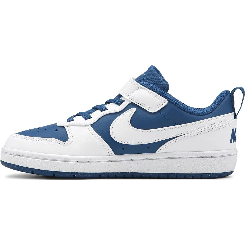Детские низкие кроссовки Court Borough Recraft Nike, White/Blue — фото 3