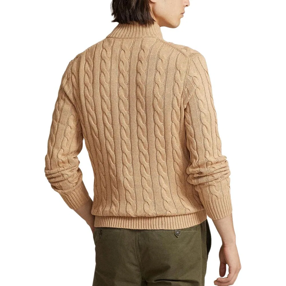 Мужской джемпер с высоким воротом Camel Polo Ralph Lauren, Camel — фото 4