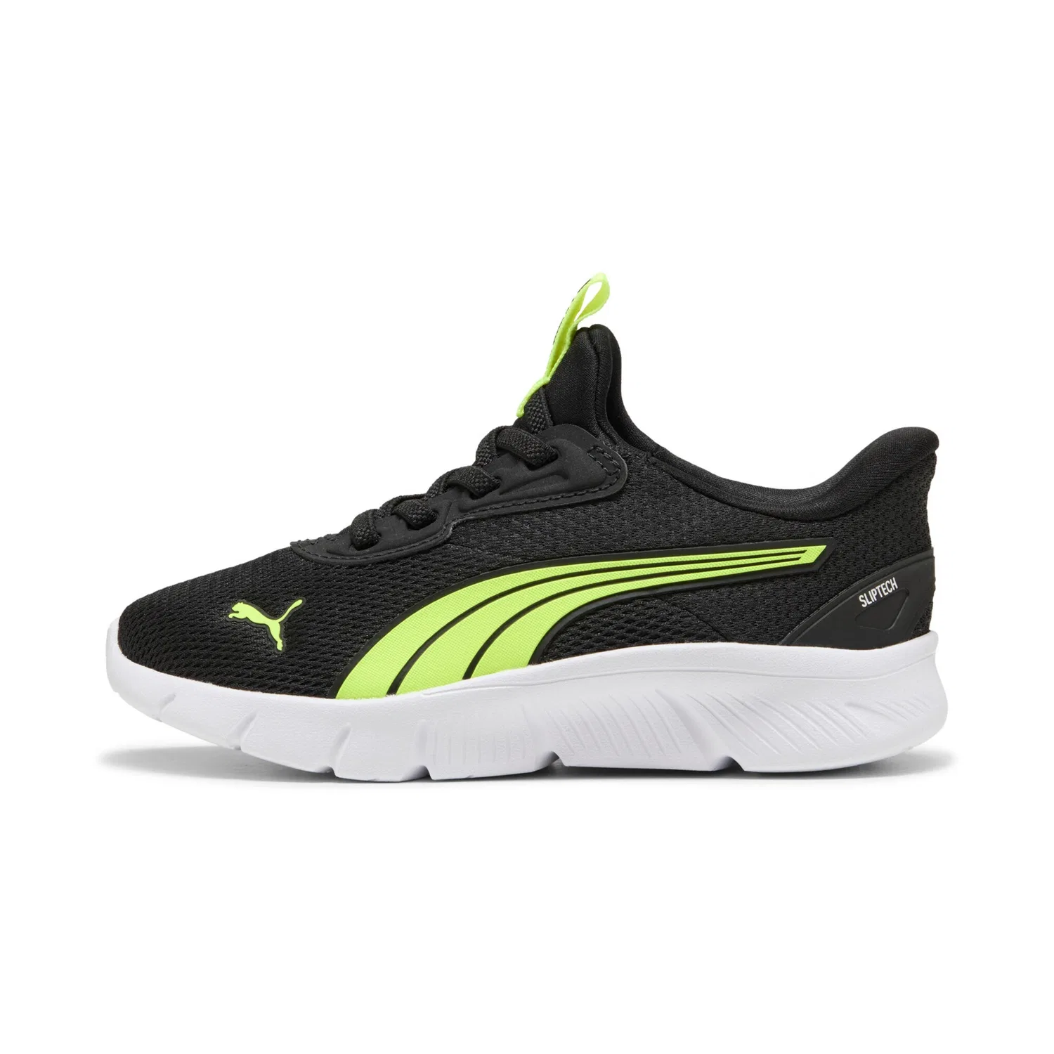 Детские кроссовки-слипоны с технологией SLIPTECH PUMA, Lime Squeeze/PUMA Black/PUMA White — фото 2