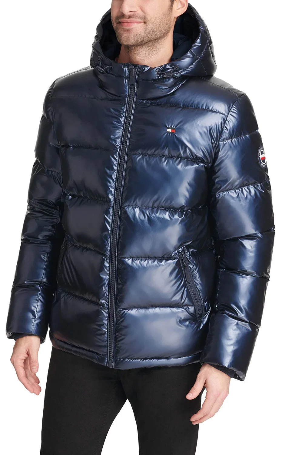 Мужская куртка-пуховик с капюшоном Tommy Hilfiger, marine