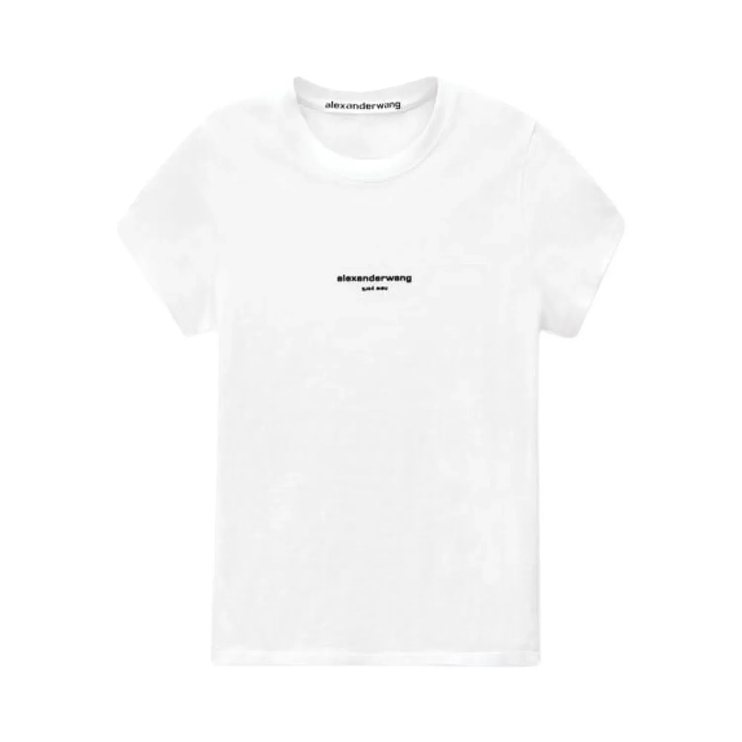Футболка Alexander Wang Logo Print Fitted, белый